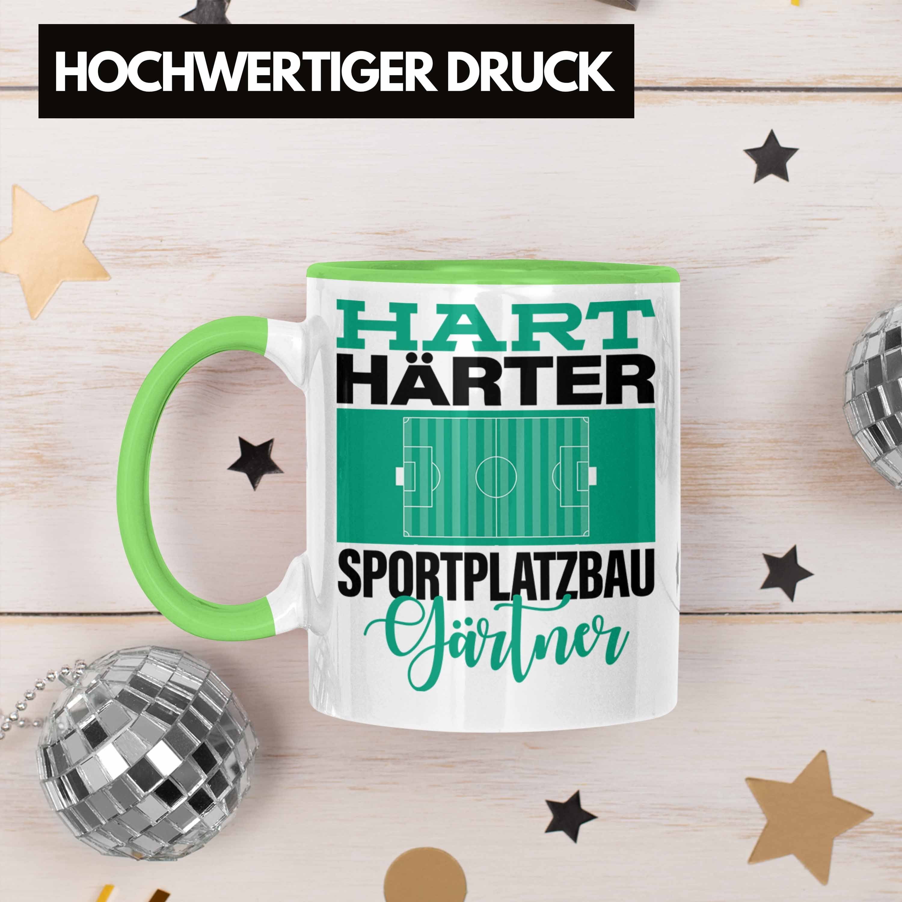 Sportplatzbaugärtner für "Hart Tasse Trendation Sportp Härter Grün Geschenkidee Spruch Tasse