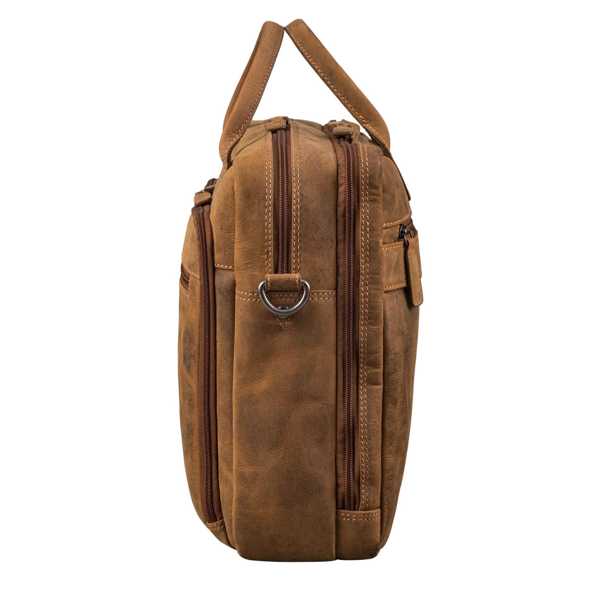 STILORD Laptoptasche "Zenon" Leder Aktentasche mit Laptopfach 15.6 - 16 Zoll Herren & Damen – Bild 5 von 5
