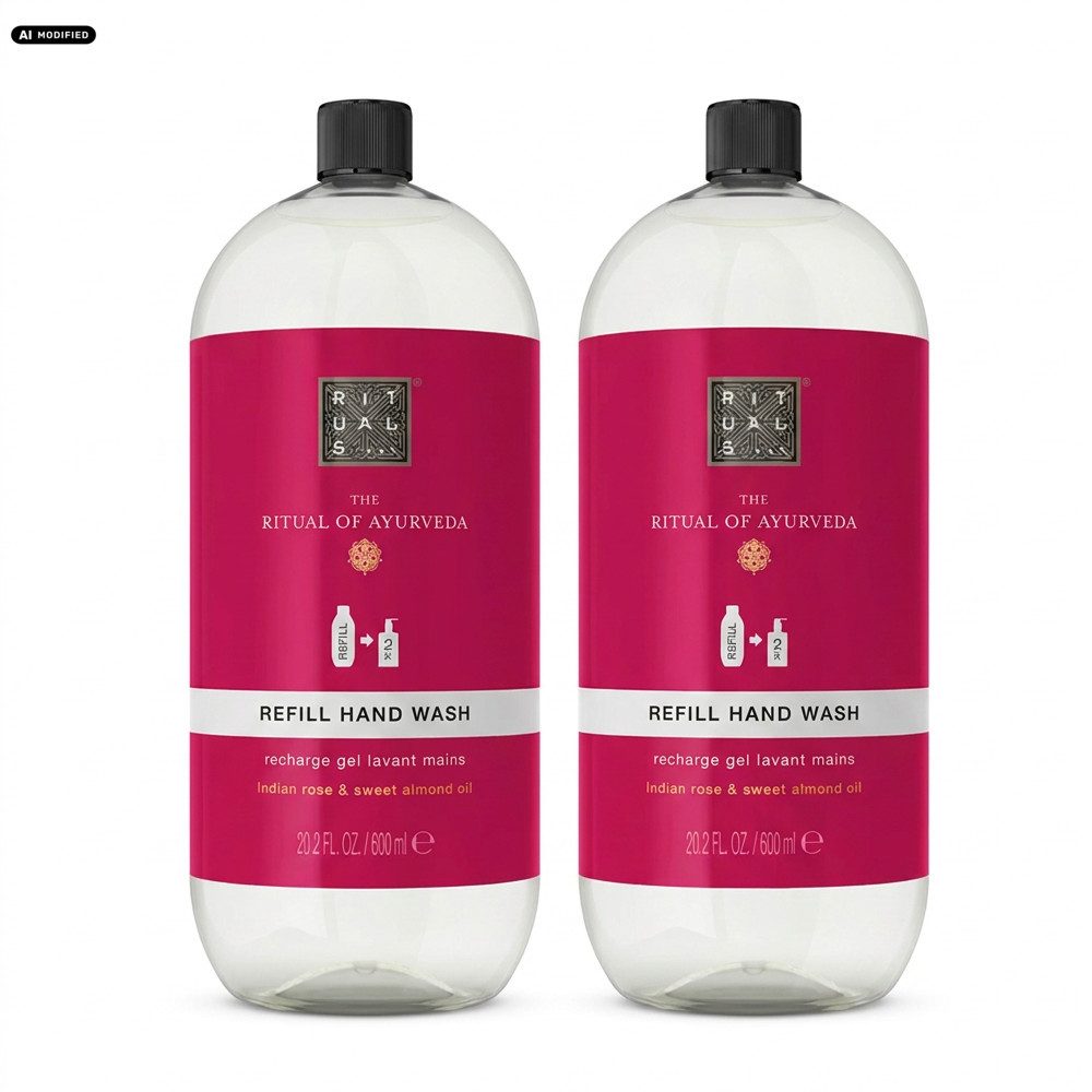 Rituals Flüssigseife Rituals Ayurveda Handseife Nachfüllpackung 2er Set, 1-tlg., Vorteilspack zum praktischen Nachfüllen