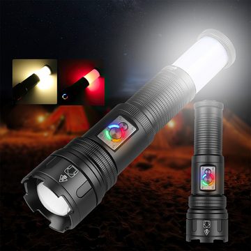 Welikera LED Taschenlampe Superhelle Flashlight,150000LM,Campinglampe 10 Modi,Starke Wasserdicht (1-St)