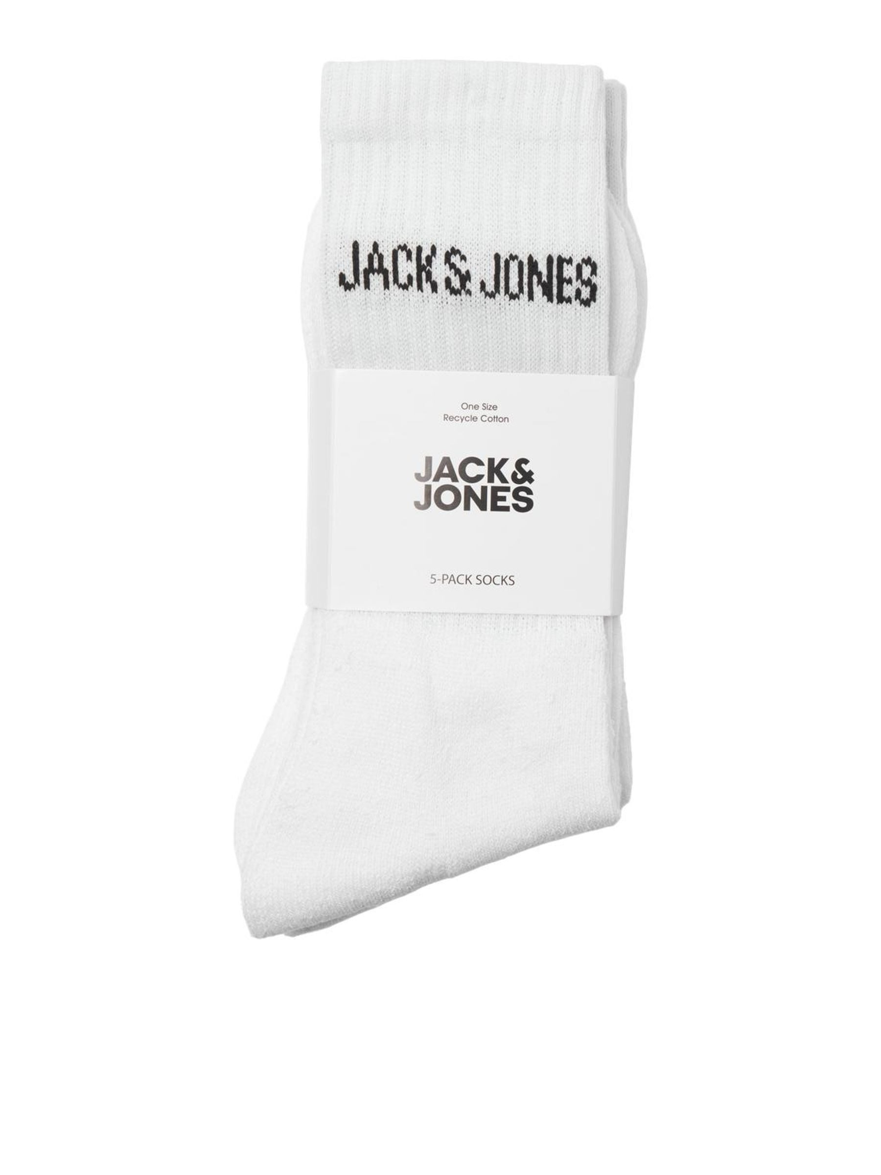 Jack & Jones Tennissocken JACREGEN TENNIS SOCK 5 PACK NOOS (Packung, 5-Paar) mit Stretchanteil