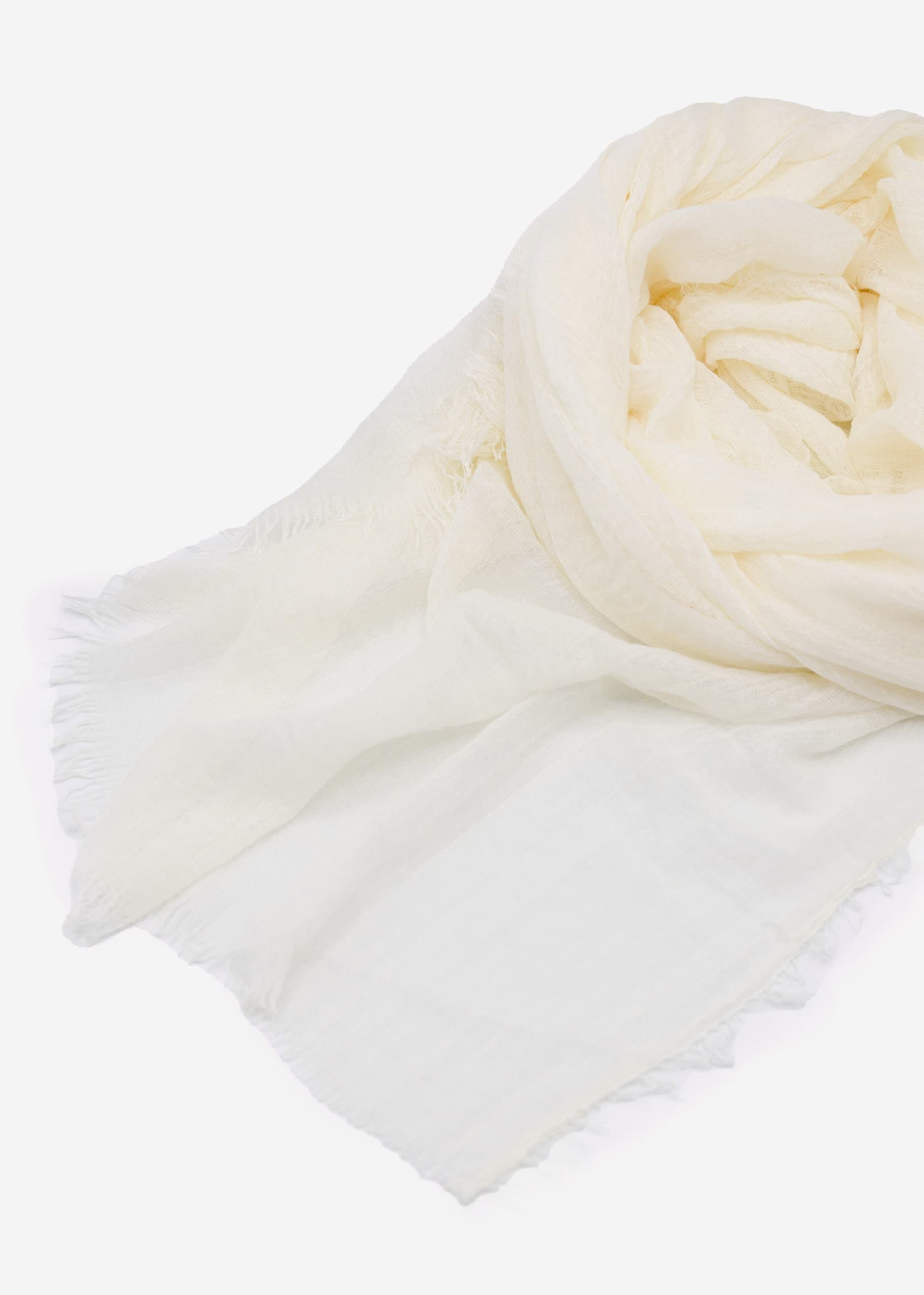 SASSYCLASSY Schal Musselin Schal für Damen, Weicher Schal aus Viskose mit ausgefransten Enden
