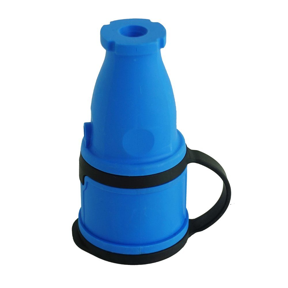 TP IP54, Kupplung Steckdose Electric spritzwassergeschützt Schutzkontakt-Gummikupplung Steckdose 230V 16A blau 2P+E