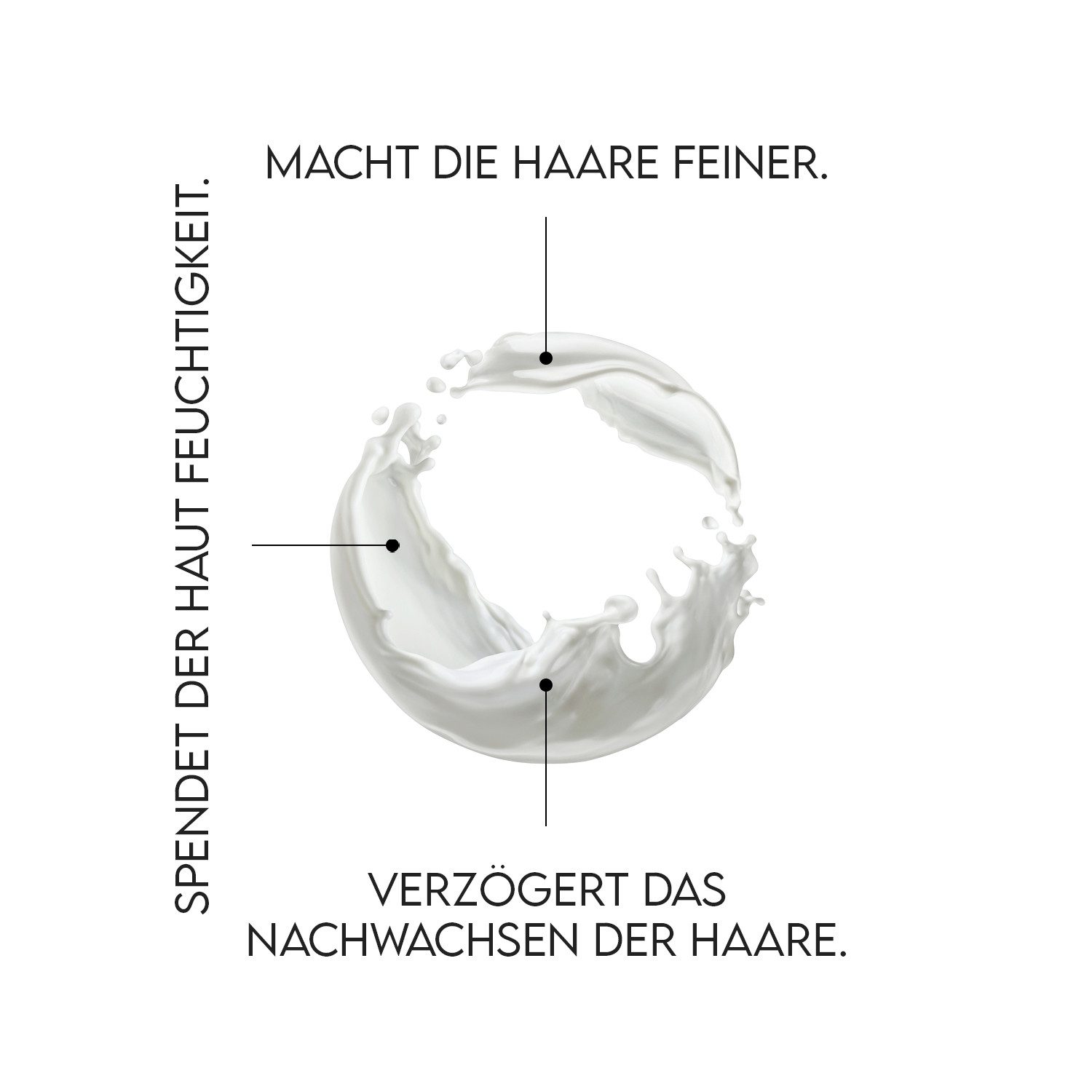 THE CEEL Körpercreme Körpercreme – Haarverfeinernde und feuchtigkeitsspendende Creme 60 ml, Milch, Mit Brennnessel- und Hyaluronsäure-Extrakt
