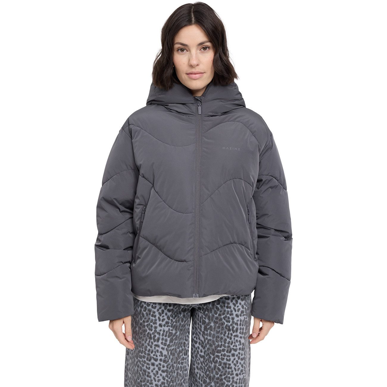 MAZINE Winterjacke Waves Quilt Short Puffer Jacket Waves Quilt Short Puffer Jacket