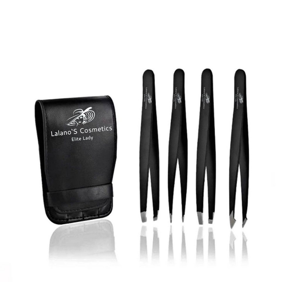 Lalano`S Cosmetics Pinzette Deluxe- Pinzetten Set, Maniküre Pediküre Set, 5