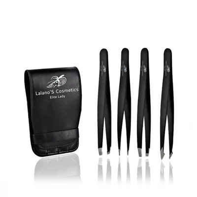 Lalano`S Cosmetics Pinzette Deluxe- Pinzetten Set, Maniküre Pediküre Set, 5-tlg.