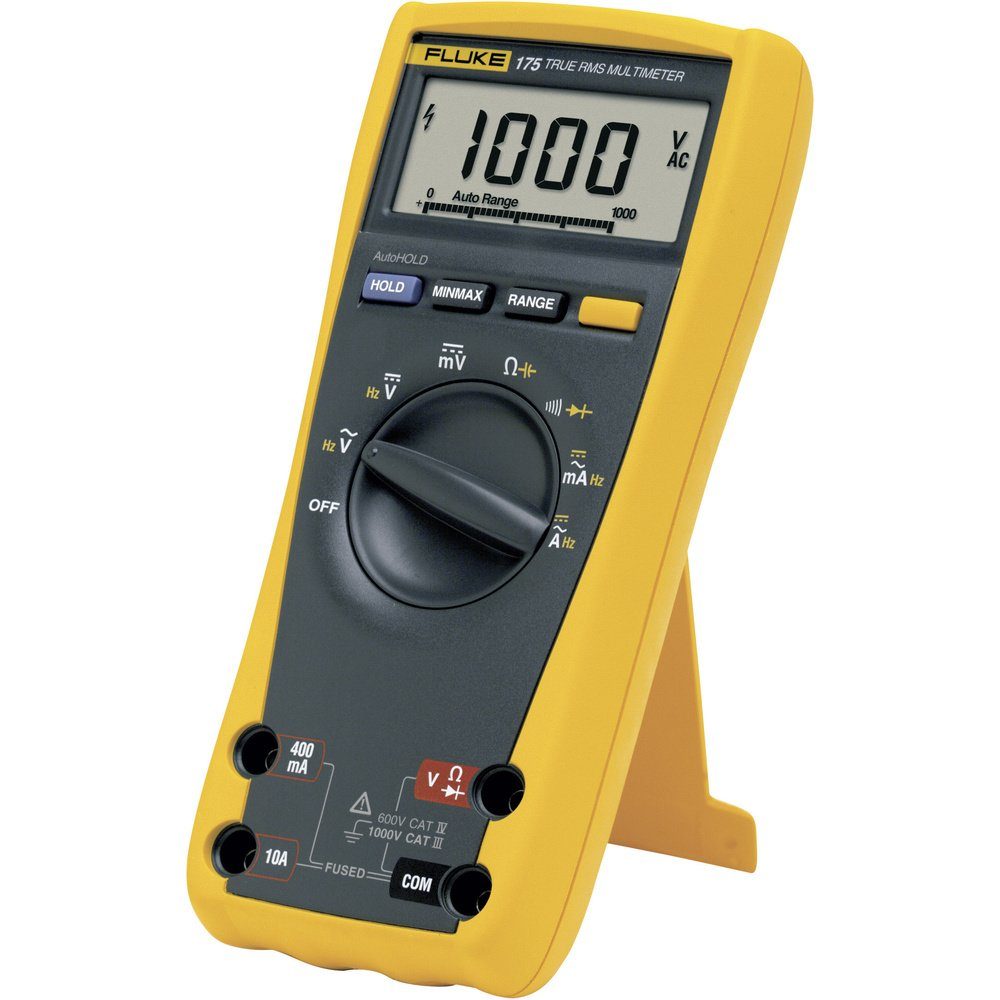 Fluke Spannungsprüfer Fluke 175 Hand-Multimeter digital CAT III 1000 V, CAT IV 600 V Anzei, (175)