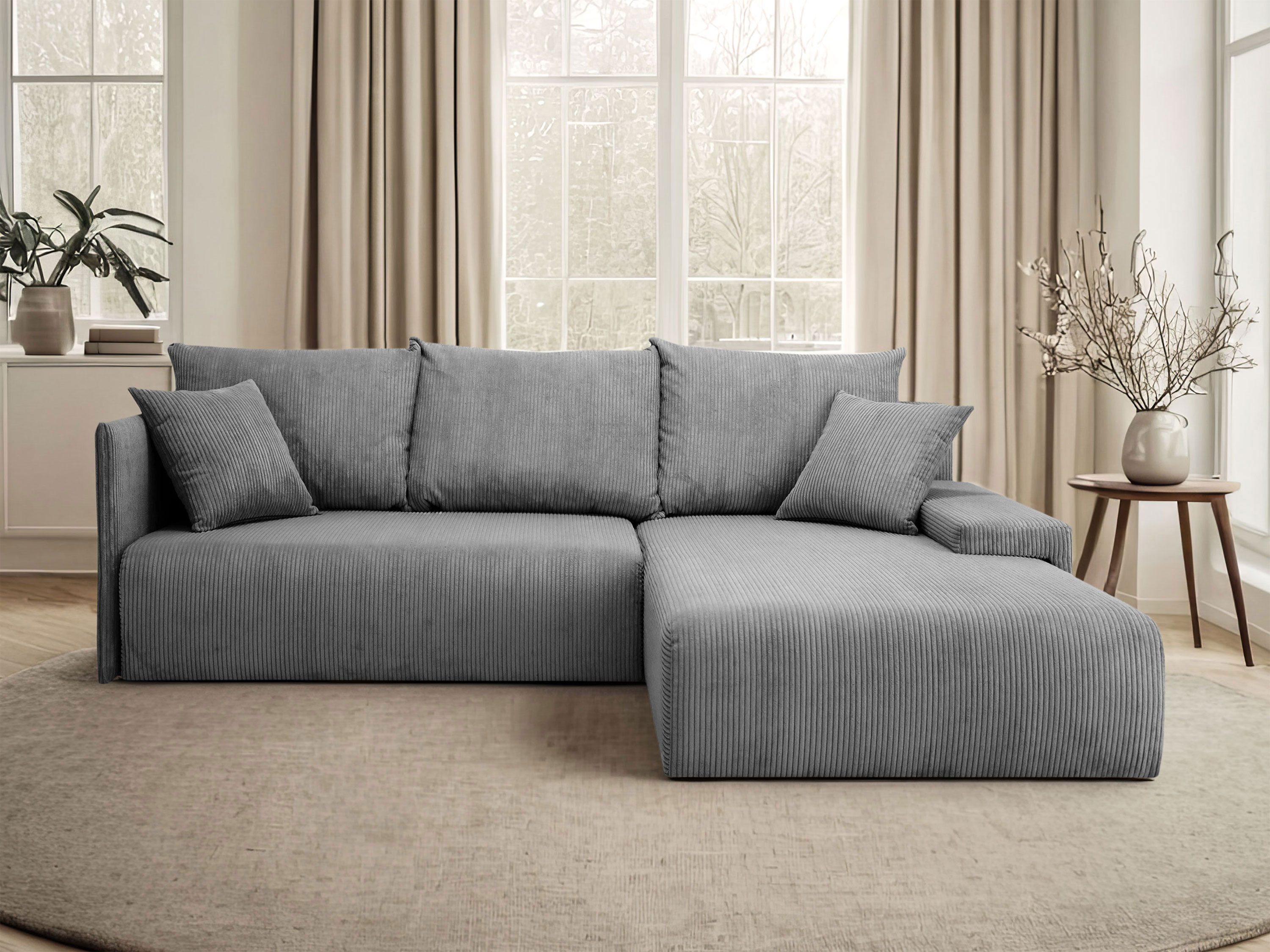 Lookway Ecksofa LAVIO in L-Form mit Schlaffunktion und Bettkasten, 246x188x günstig online kaufen