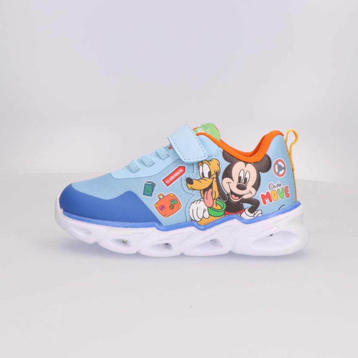 Disney Mickey Mouse Kinder Sportschuhe mit Lichteffekt leichte Sohle Sneaker (Packung)