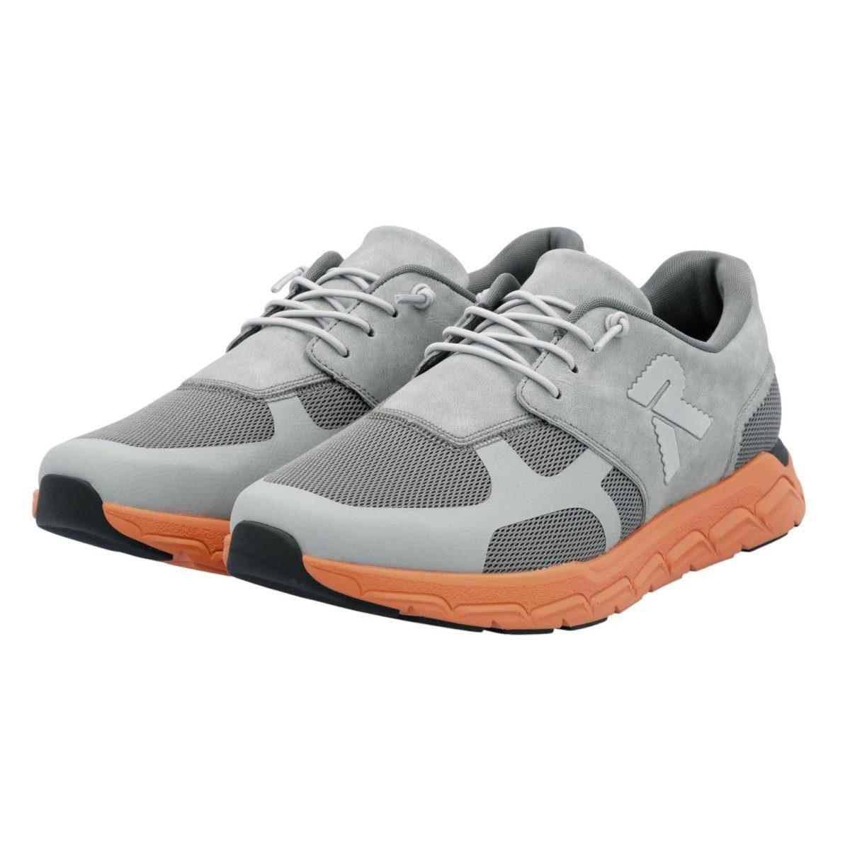 Rieker Preston 09100 grau/orange Herren Sneaker günstig online kaufen