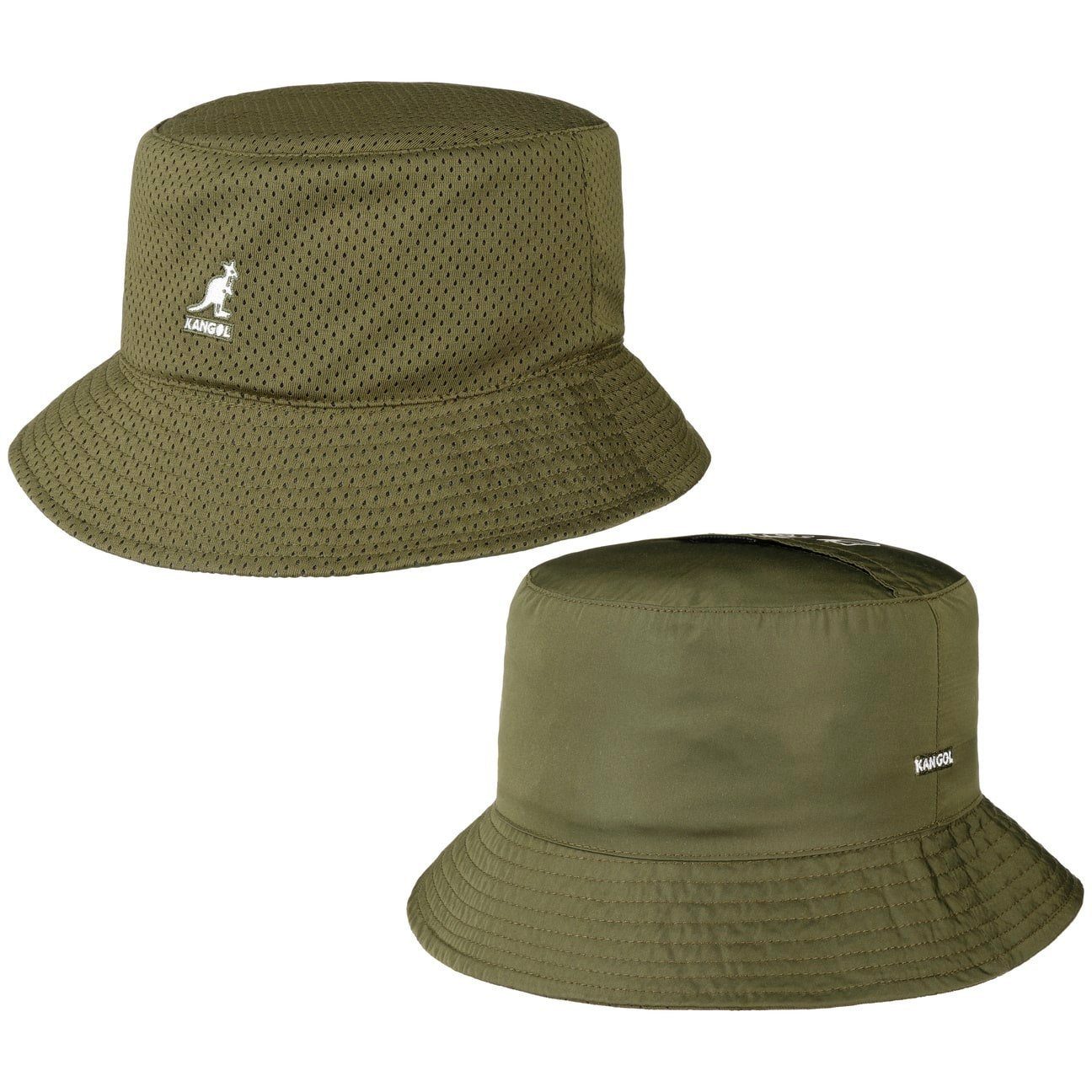 Kangol Fischerhut (1-St) Fischerhut mit Futter oliv