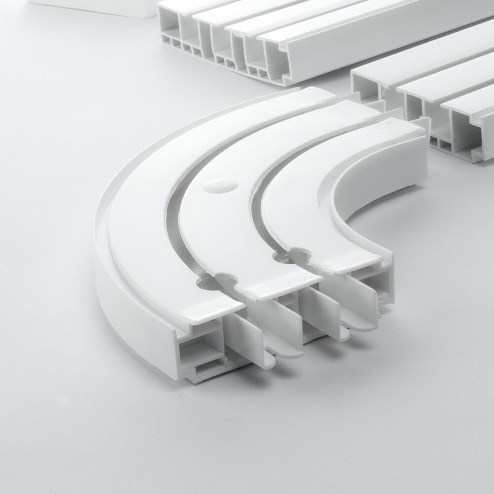 SN DECO GROUP Gardinenschiene Rundbogen für Vorhangschiene SH (1), Paar, 2-läufig, Kunststoff – Bild 3 von 3