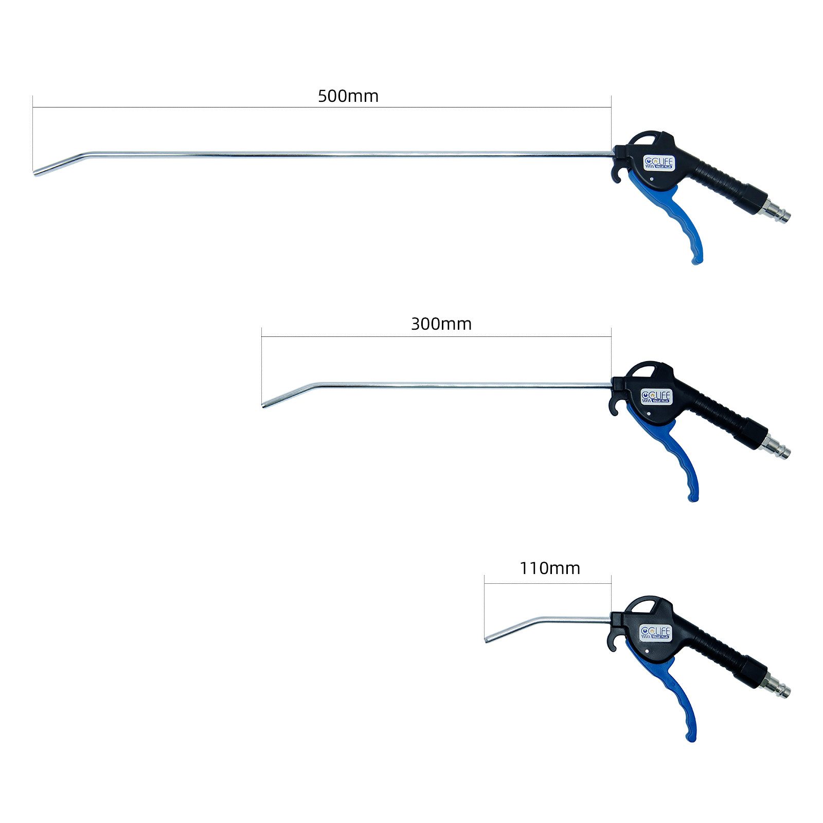 CCLIFE 3Teilig Druckluftpistole 110-300-500mm 1/4 Zoll Luftpistole Für Komp günstig online kaufen