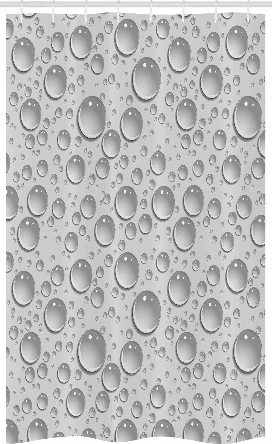 Abakuhaus Duschvorhang »Badezimmer Deko Set aus Stoff mit Haken« Breite 120  cm, Höhe 180 cm, Grau Wassertropfen Monochrome online kaufen | OTTO