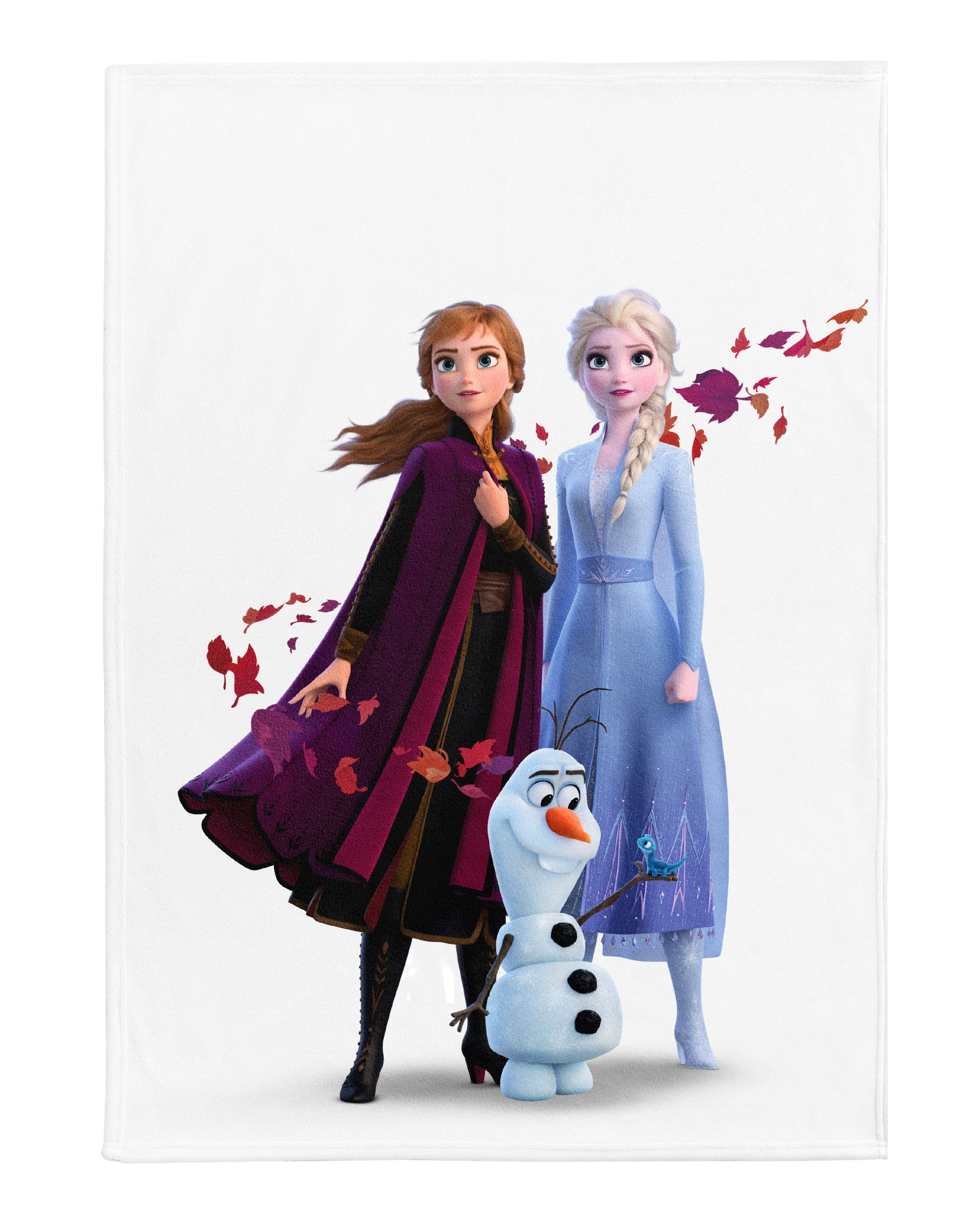 Kinderdecke Eiskönigin Disney 130x170 cm, weich und kuschelig, Coral Fleece günstig online kaufen