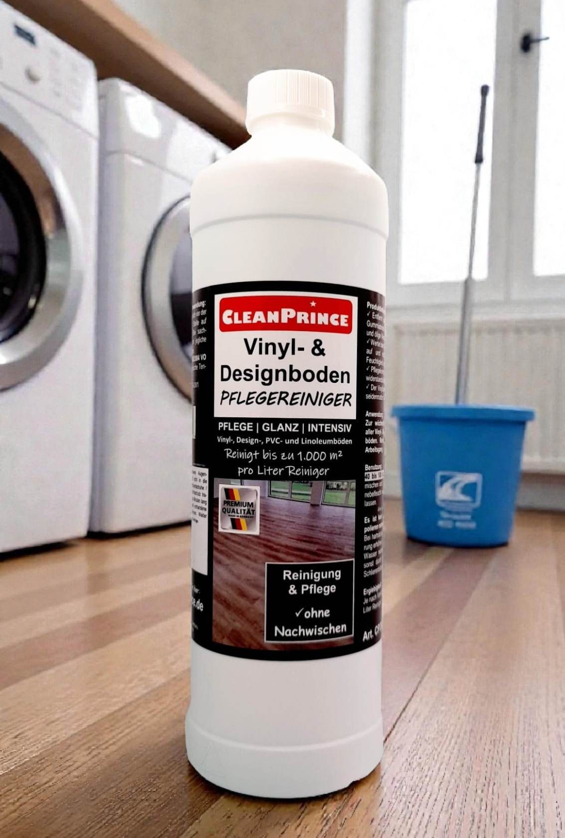 CleanPrince Pflegereiniger Vinylboden & Designboden Reiniger Vinyl- und Designbodenreiniger (Konzentrat)