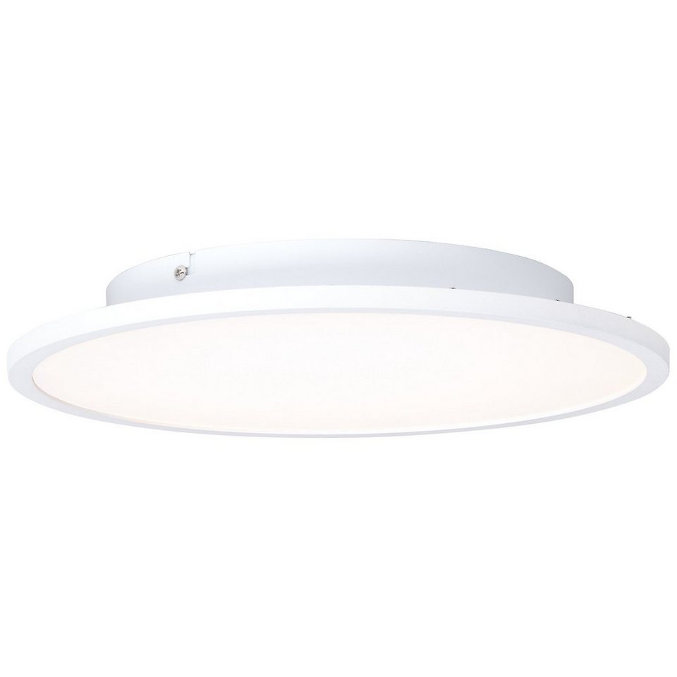 Brilliant Deckenleuchte Buffi, 2700K, Lampe Buffi LED Deckenaufbau-Paneel  35cm sand/weiß/warmweiß 1x 24W L