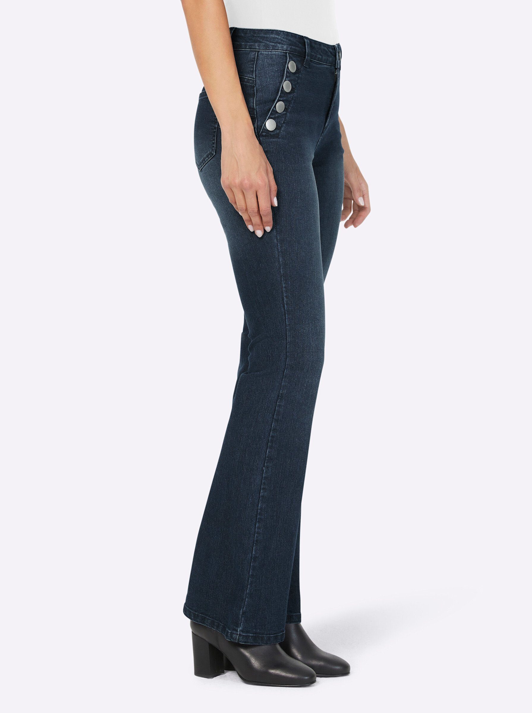heine Bequeme Jeans Bootcut-Jeans günstig online kaufen