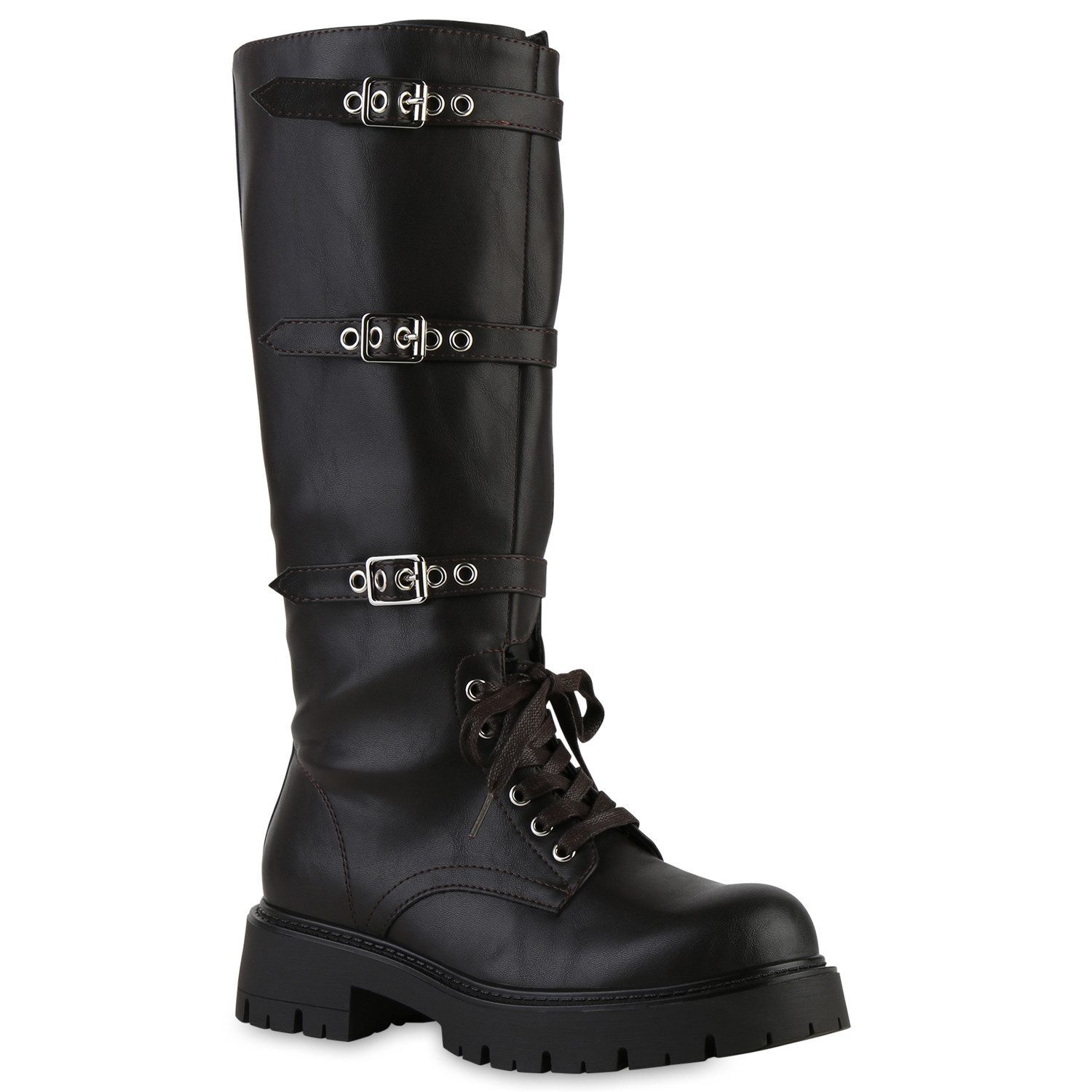 VAN HILL 841834 Schnürstiefel Damen Leicht Gefütterte Schnürstiefel Stiefel günstig online kaufen