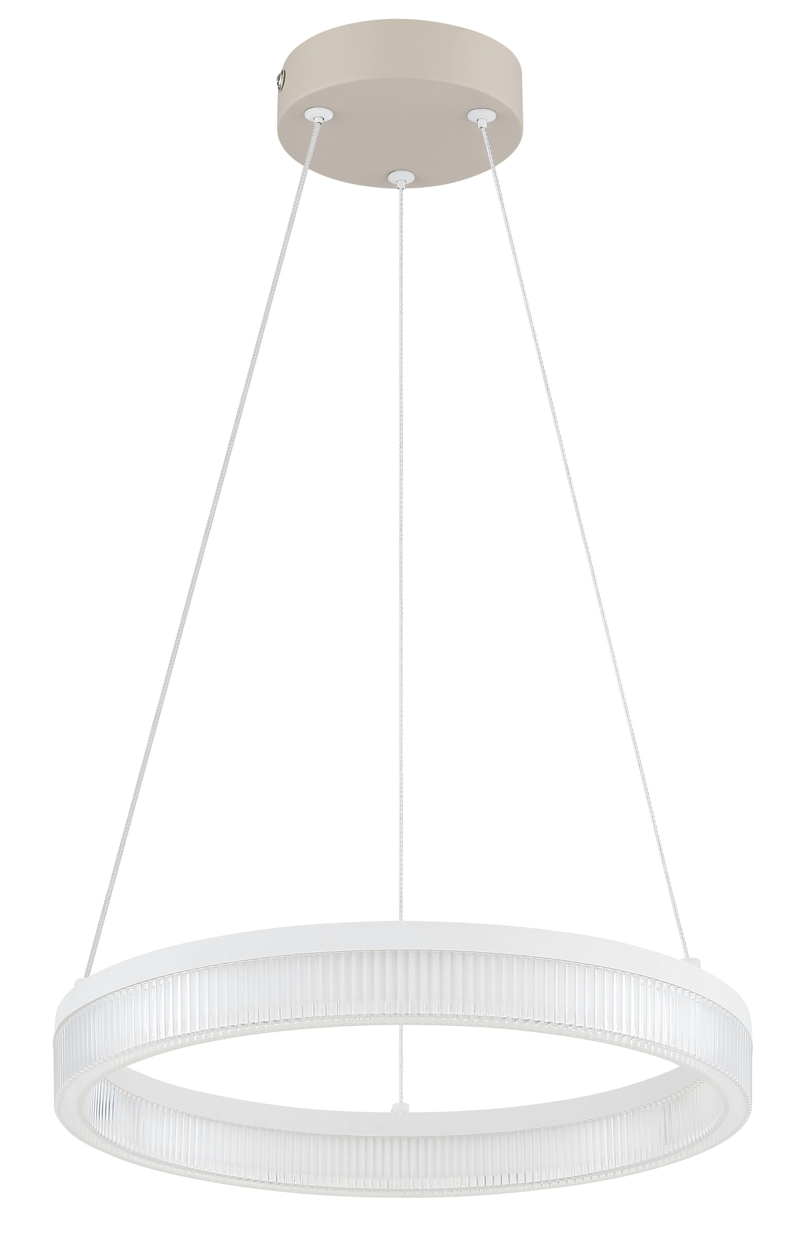 GLOBO LIGHTING Hängeleuchte ZARA, LED fest integriert, Warmweiß, LED Hängeleuchte für Esszimmer sandfarben