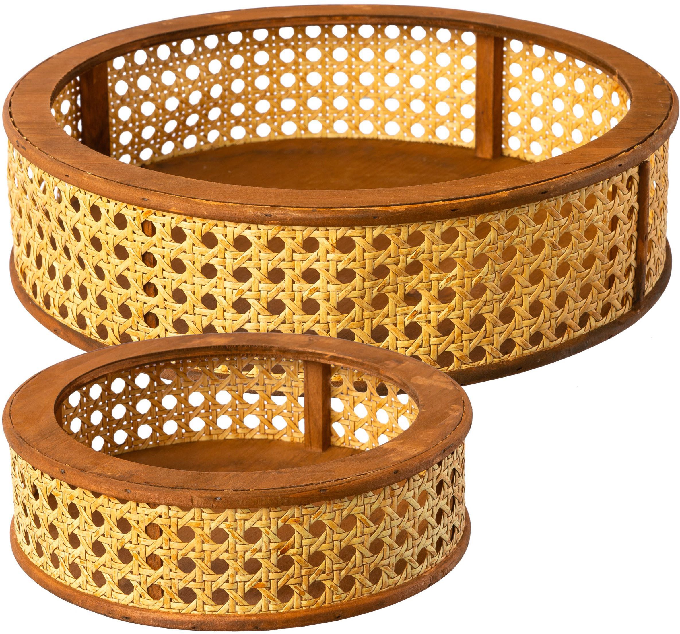 Creativ home Dekoschale Schale (2 St), mit Lochstruktur