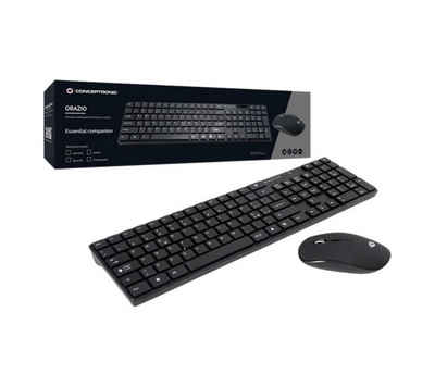Conceptronic ORAZIO01DE Wireless Keyboard+Mouse,DE, schwarz PC