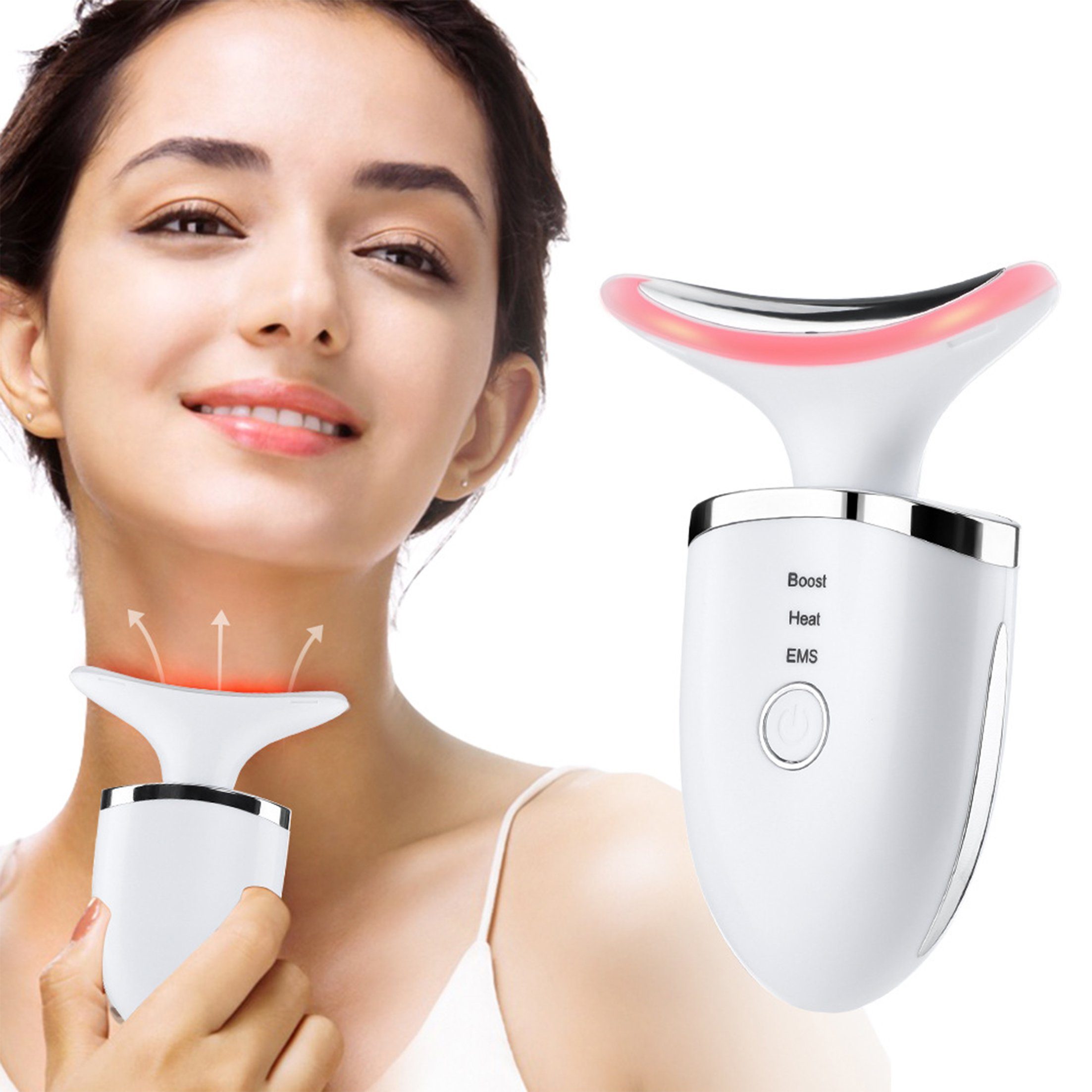 Scheiffy Kosmetikbehandlungsgerät Schönheitsgerät,Massagegerät für Gesicht  und Hals,EMS Microcurrent
