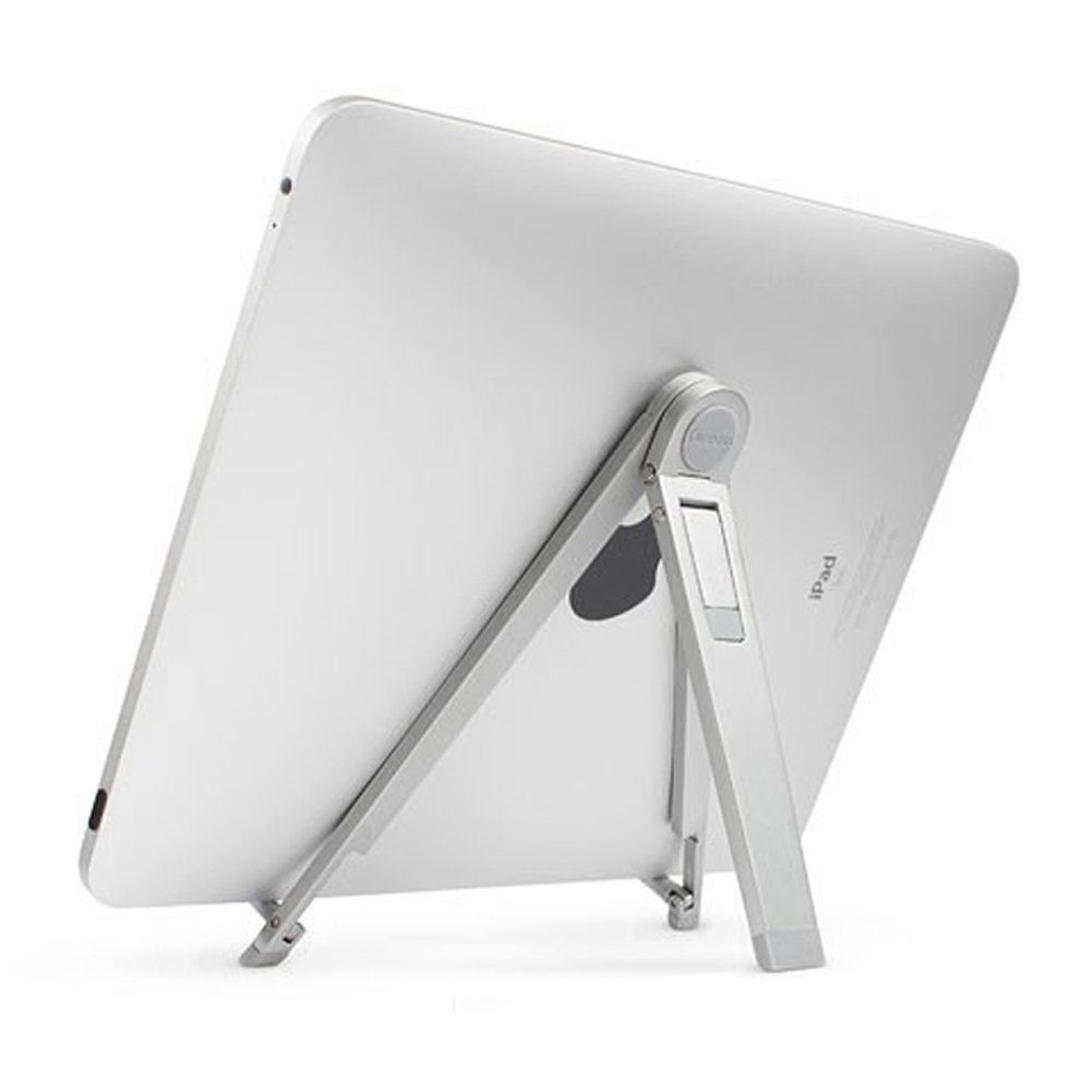 Bolwins Handy-Halterung N18C Ständer Halter Standhalter Klappbar für Pad PC Netbook Smartphone, (bis 10 Zoll, Packung, 1-tlg., inkl. Reiseschutzhülle, klappbar, Hoch- & Querformat nutzbar, ergonomischer Schreibwinkel)