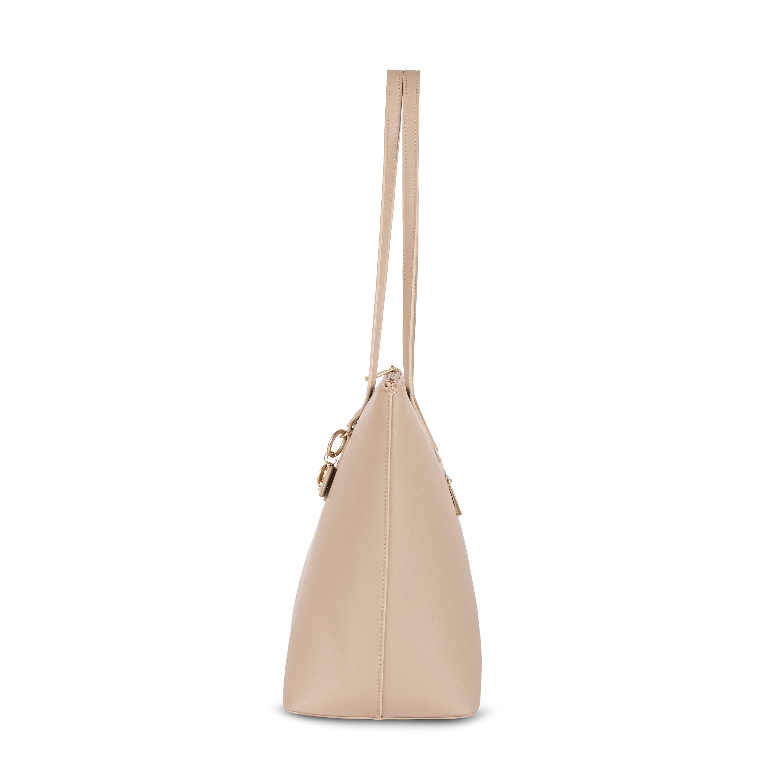 Cas8 Shopper Julia 34847 A von Cas8 - elegant mit goldfarbenen Details, goldfarbene Reißverschlüsse, Logo und Anhänger