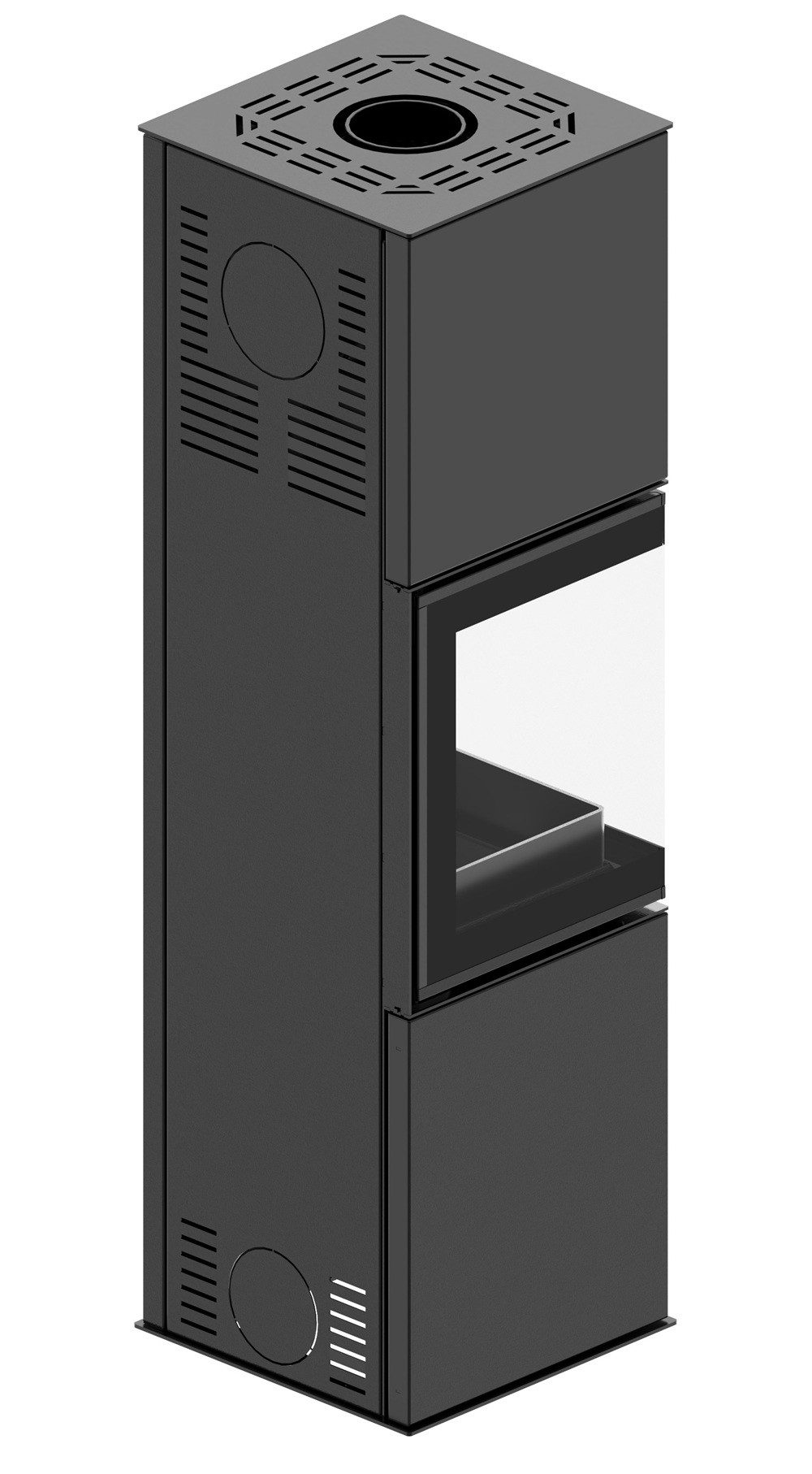 Hitze Kaminofen Eck-Kaminofen Hitze GABI, raumluftunabh. -6,5kW, 6,5 kW