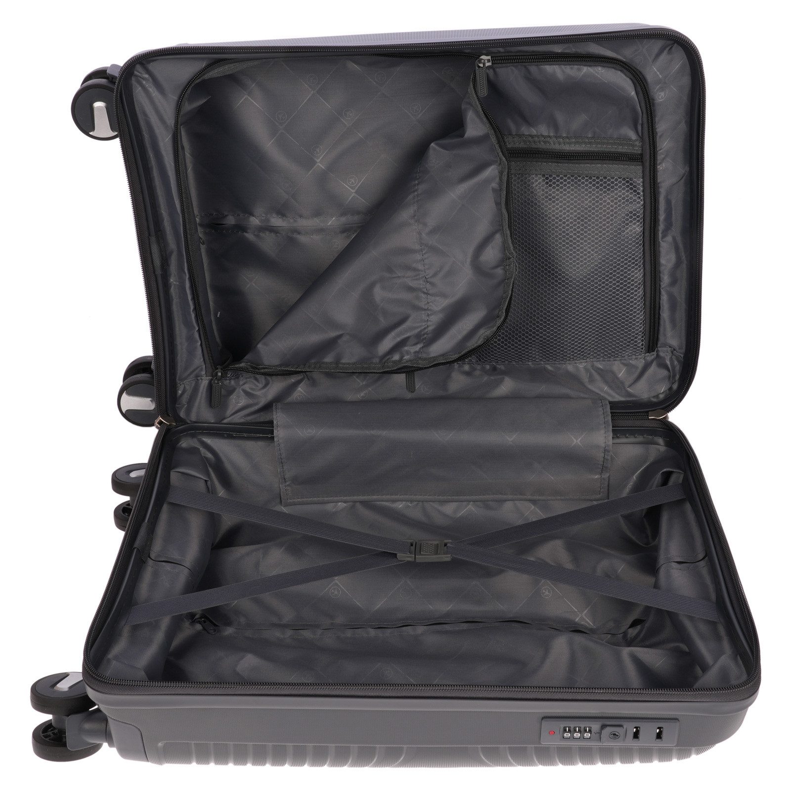 Weissmantel Handgepäckkoffer Handgepäck Koffer 55x40x20 - Handgepäckkoffer Trolley mit Hartschale, Leichter Koffer Klein, Kabinengepäck Handgepäck Hartschale