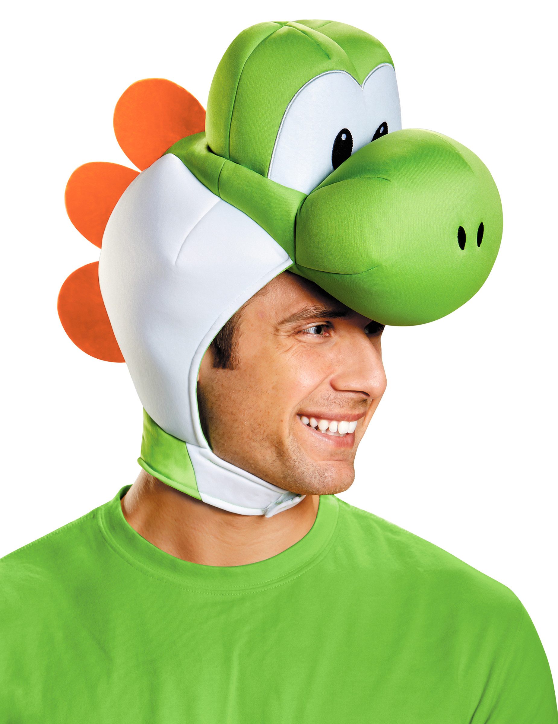 Disguise Kostüm Yoshi-Kopfbedeckung für Erwachsene Super Mario Nintendo-Lizenzartikel