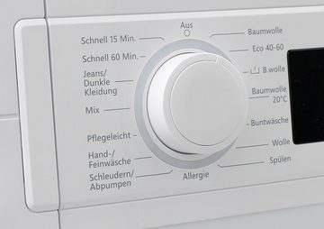 Telefunken Waschmaschine W-6-1000-W, 6 kg, 1000 U/min, LED Display, Mengenautomatik und Überlaufschutz