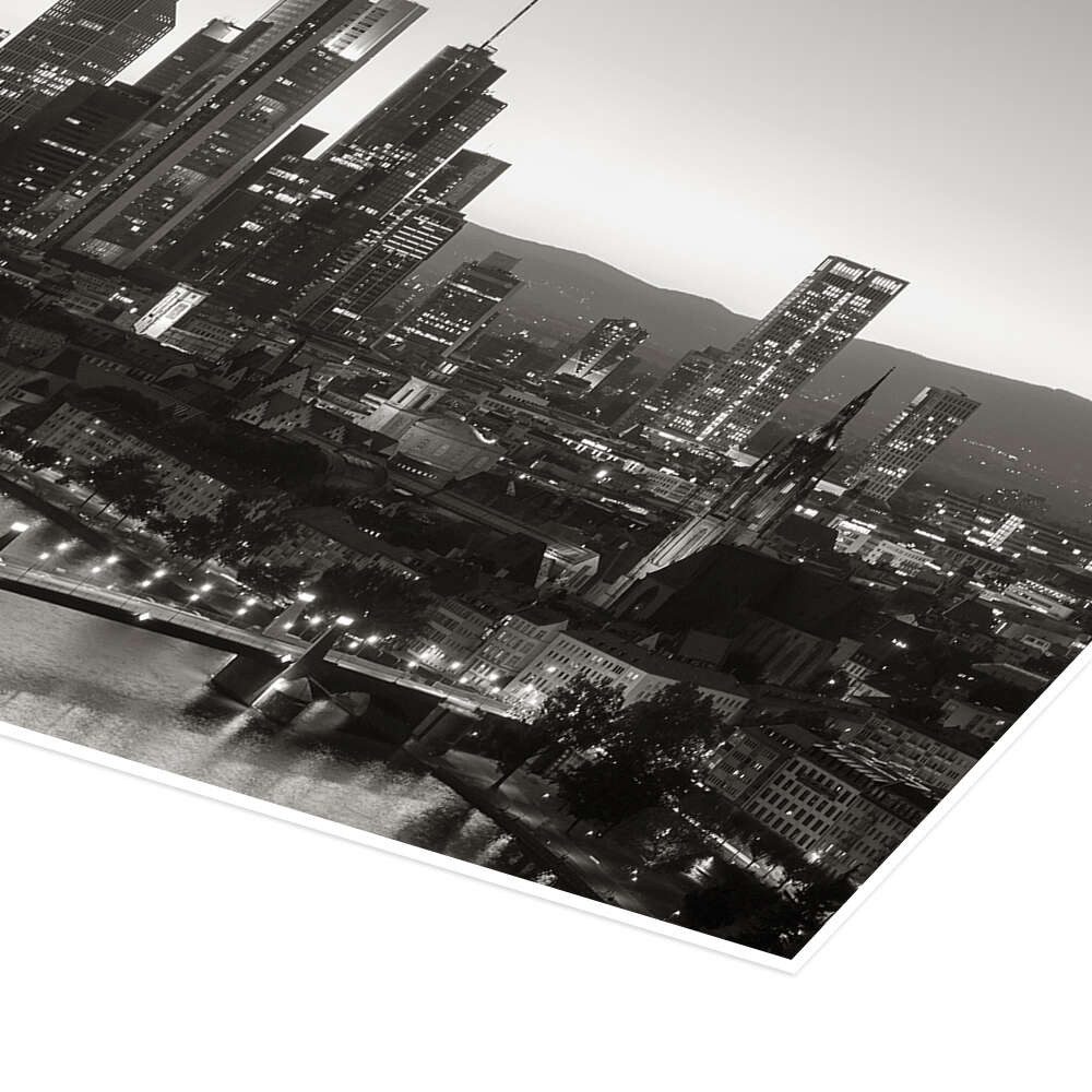 Posterlounge Wandbild Frankfurt am Main Skyline, rclassen, erhältlich als Poster, Leinwandbild, Wandsticker oder Acrylglasbild