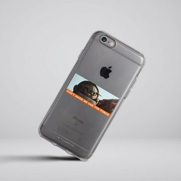 DeinDesign Handyhülle Star Wars The Child Statement transparent, Apple iPhone 6 Silikon Hülle Bumper Case Handy Schutzhülle