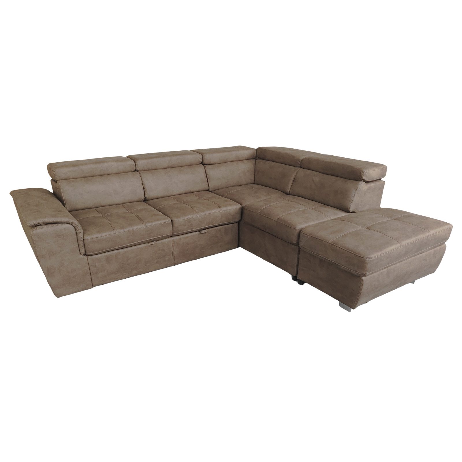 HTI-Living Ecksofa Ecksofa Sandy mit Ottomane rechts, Stück 1 Teile, Polsterecke mit Bettfunktion und Stauraum Couch