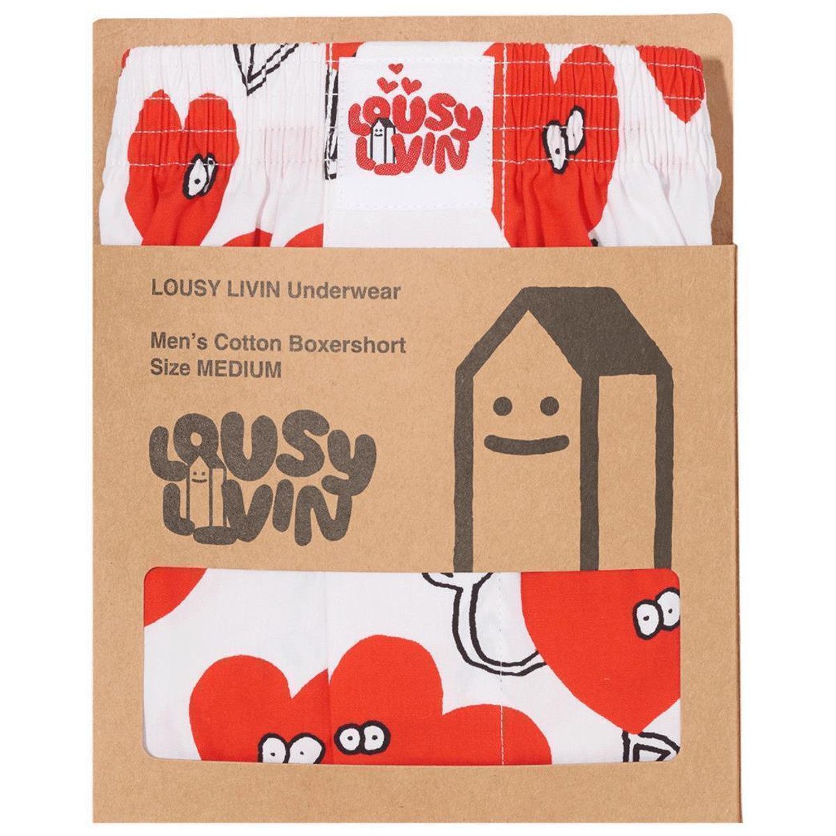 Lousy Livin Boxershorts Lousy Livin Boxershorts "Valentines" White (Boxersh günstig online kaufen