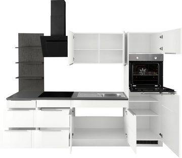 KOCHSTATION Küchenzeile KS-Brindisi, ohne Geräte, Breite 270 cm