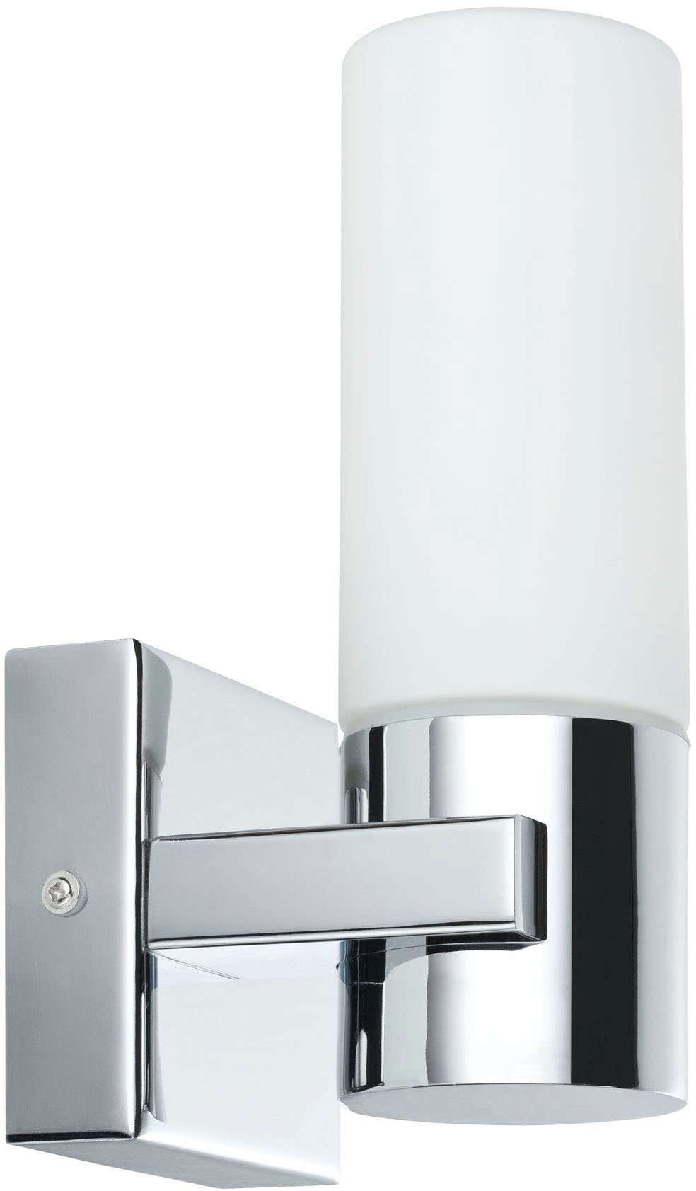 Paulmann LED Wandleuchte Gemini IP44 20W 2er Pack Chrom, Satin, Metall, Glas, ohne Leuchtmittel, E14, Gemini IP44 20W 2er Pack Chrom, Satin, Metall, Glas