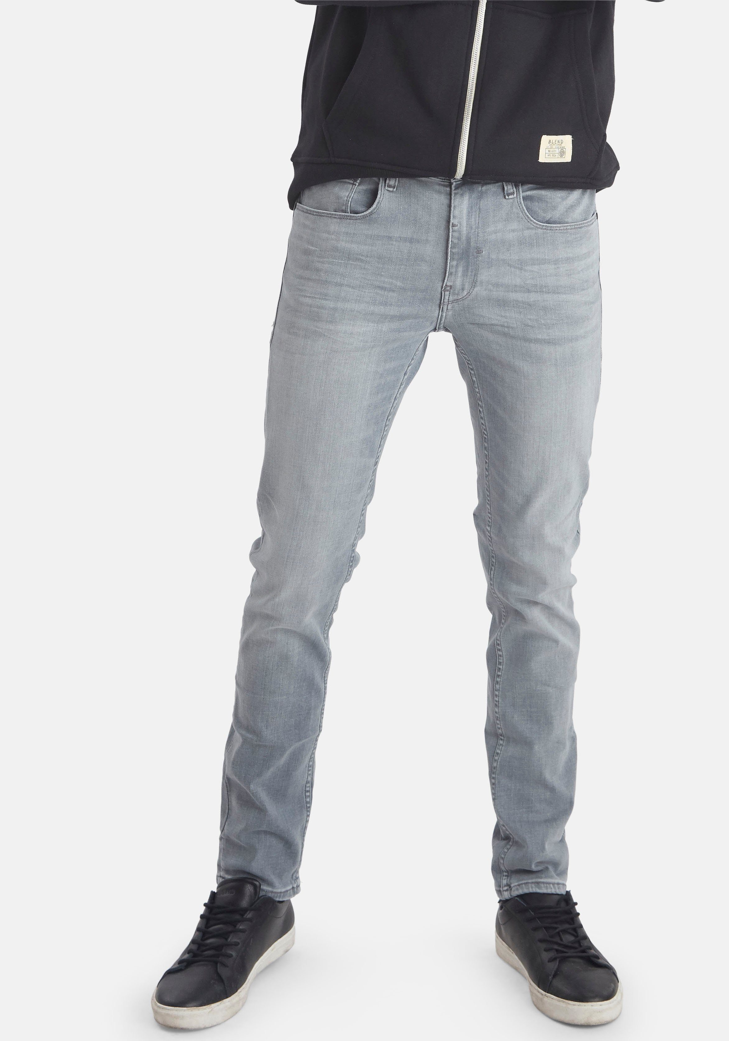 Blend Slim-fit-Jeans Multiflex grey Jet