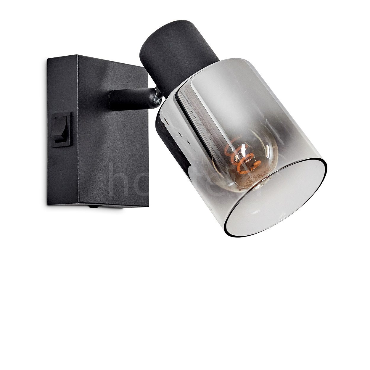 hofstein Wandleuchte moderne Wandlampe aus Metall/Glas günstig online kaufen