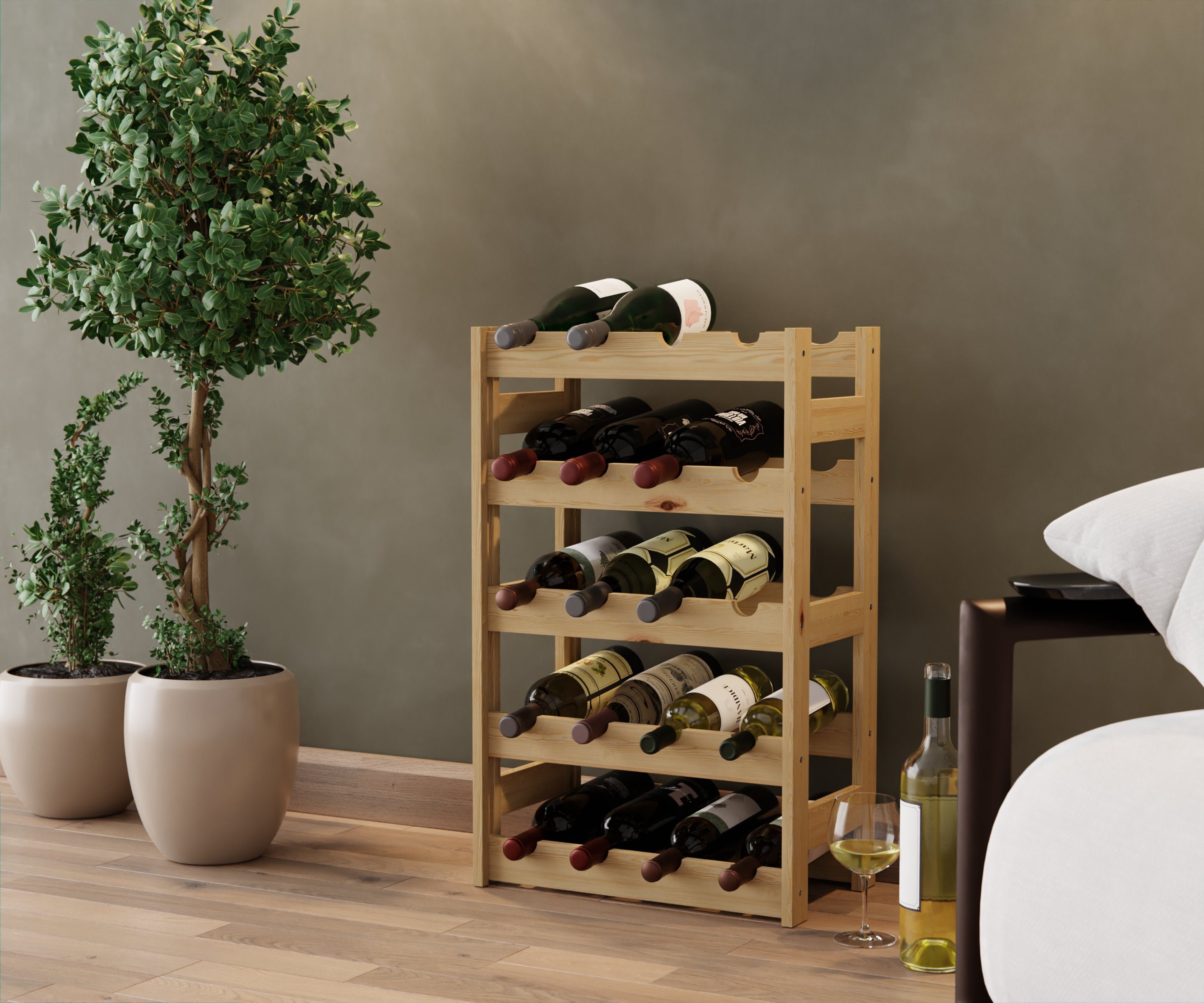 Lenmar Weinregal Lenmar Weinregal Weinregal Holz Flaschenregal für 12 - 91 günstig online kaufen