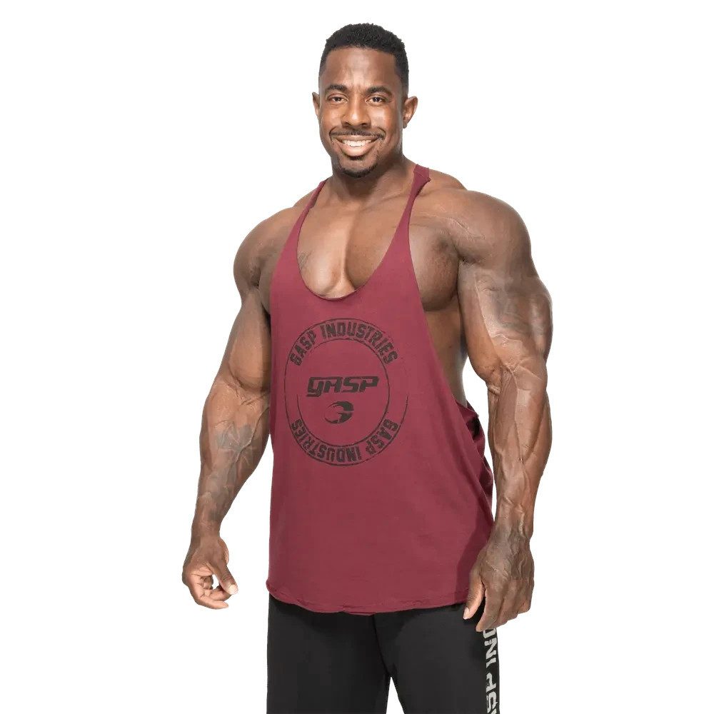 GASP Sporttop GASP Stringer Tank Top Maroon