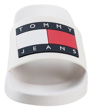 Tommy Jeans TOMMY JEANS FLAG POOL SLD ESS Pantolette, Sommerschuh, Schlappen mit farbiger Logoflagge