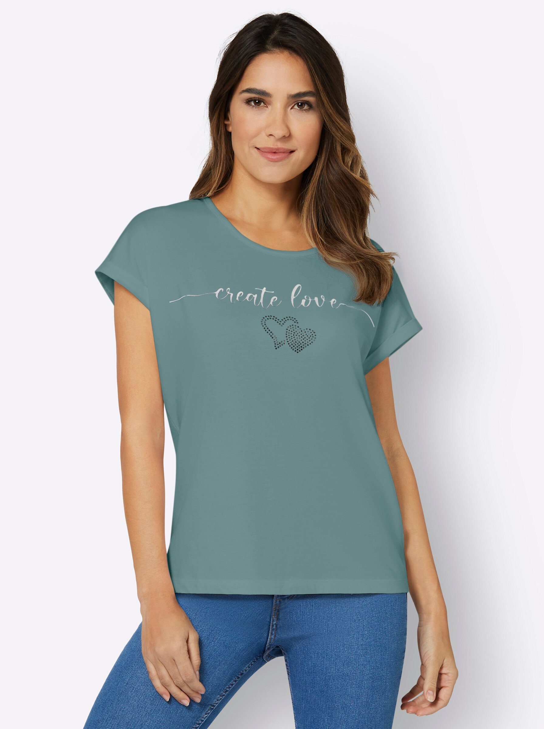 Sieh an! T-Shirt Rundhals-Shirt Extra kurz günstig online kaufen