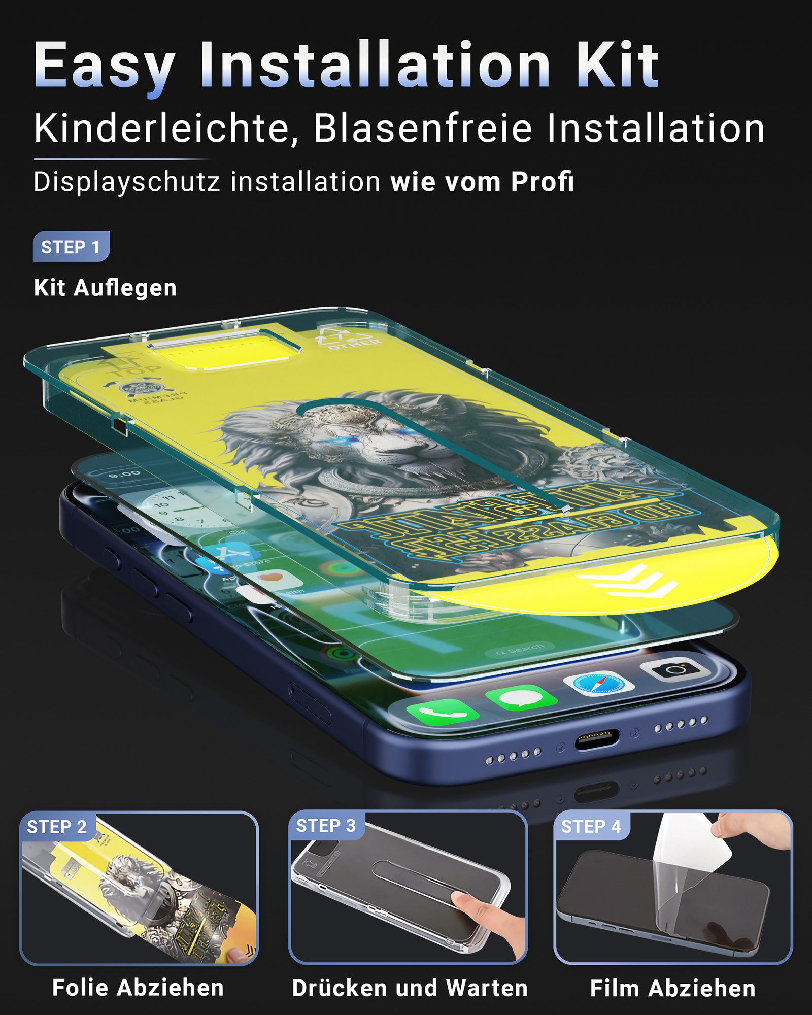 GreenHec Handyhülle iPhone 17e / 16e Hülle MagSafe Case Handy Schwarz Schutzhülle Cover 6,1 Zoll, Magnet Cover Magnetische Hülle Kameraschutz Black Matt Bumper  – Bild 5 von 5