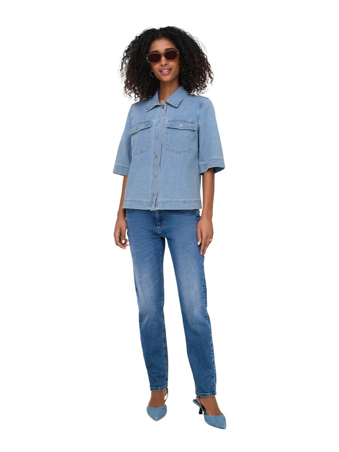 ONLY Langarmhemd ONLBELLE S/S (1-tlg) günstig online kaufen
