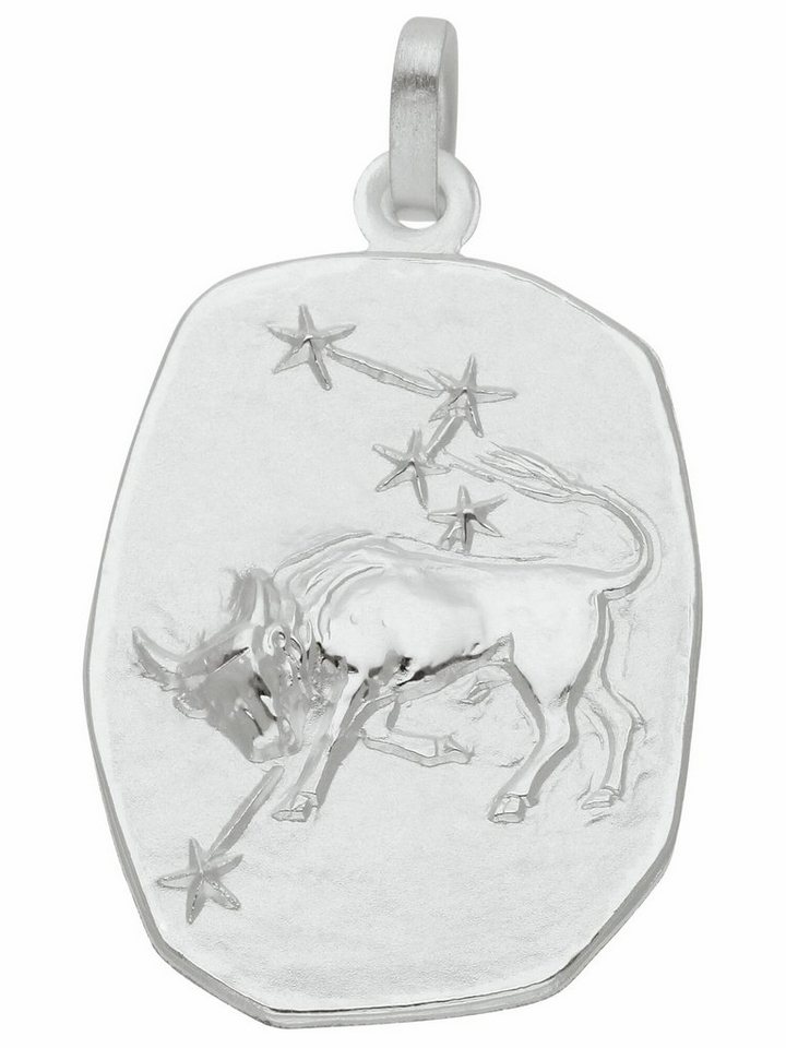 Adelia´s Kettenanhänger 925 Silber Sternzeichen Anhänger Stier,  Silberschmuck für Damen & Herren, Schmuck vom Hersteller mit 70 jähriger  Tradition