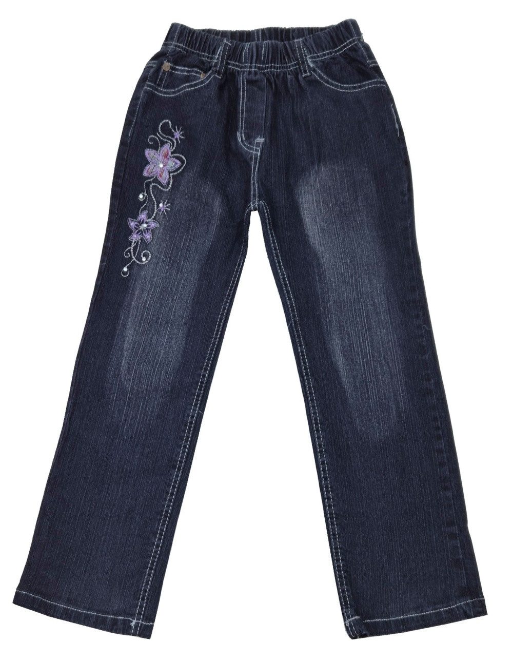 Girls Fashion Dehnbund-Jeans Jeans Hose bequeme Mädchen Stretchjeans M46e